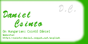 daniel csinto business card