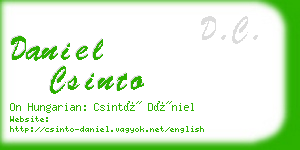 daniel csinto business card